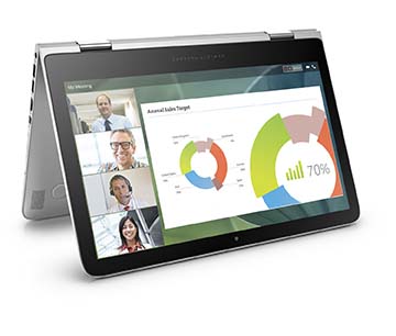 HP Spectre x360 Convertible PC, Right facing, Media mode